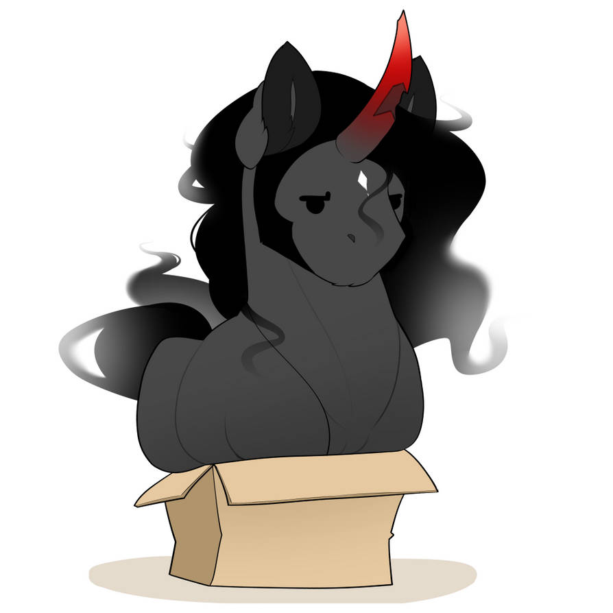 Big Horse in a Lil' Box by Evehly on DeviantArt